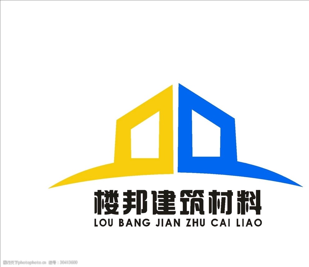 楼邦建材LOGO 建筑牢固的符号与时代匠心的印记